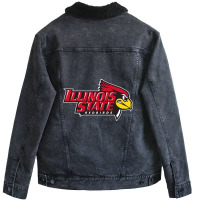 'illinois State 'athletics Unisex Sherpa-lined Denim Jacket | Artistshot