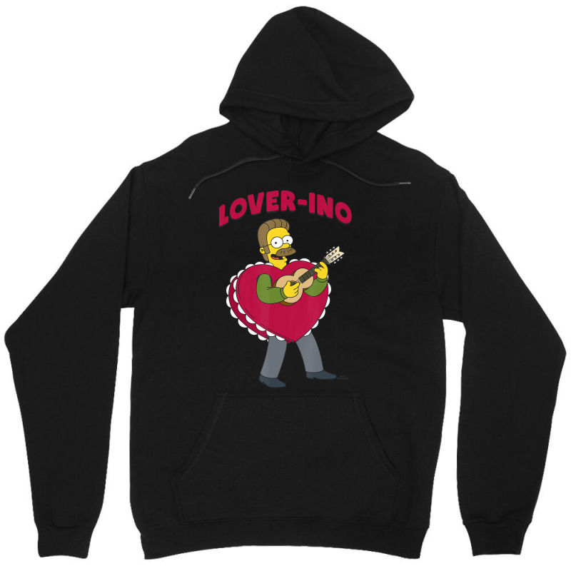 The Simpsons Valentine's Day Ned Flanders Lover-in Unisex Hoodie by longdanouj | Artistshot