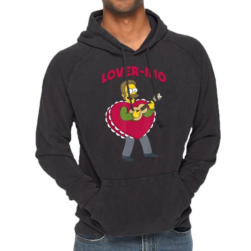 The Simpsons Valentine's Day Ned Flanders Lover-in Vintage Hoodie by longdanouj | Artistshot