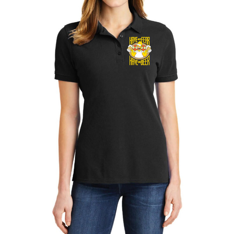 Us The Simpsons Homer Beer Fear 01 H Ladies Polo Shirt by longdanouj | Artistshot