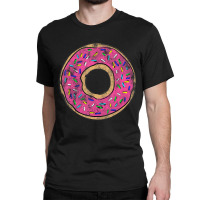 Vintage Big Pink Donu Colorful Sprinkles Doughnut Classic T-shirt | Artistshot