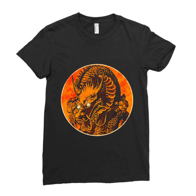 Dragon China Chinese Ladies Fitted T-Shirt by whoretacarpal | Artistshot