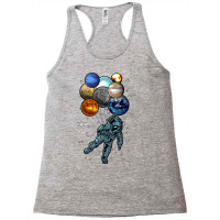 Astronaut Space Balloons Moon Mars Planets  Astron Racerback Tank | Artistshot