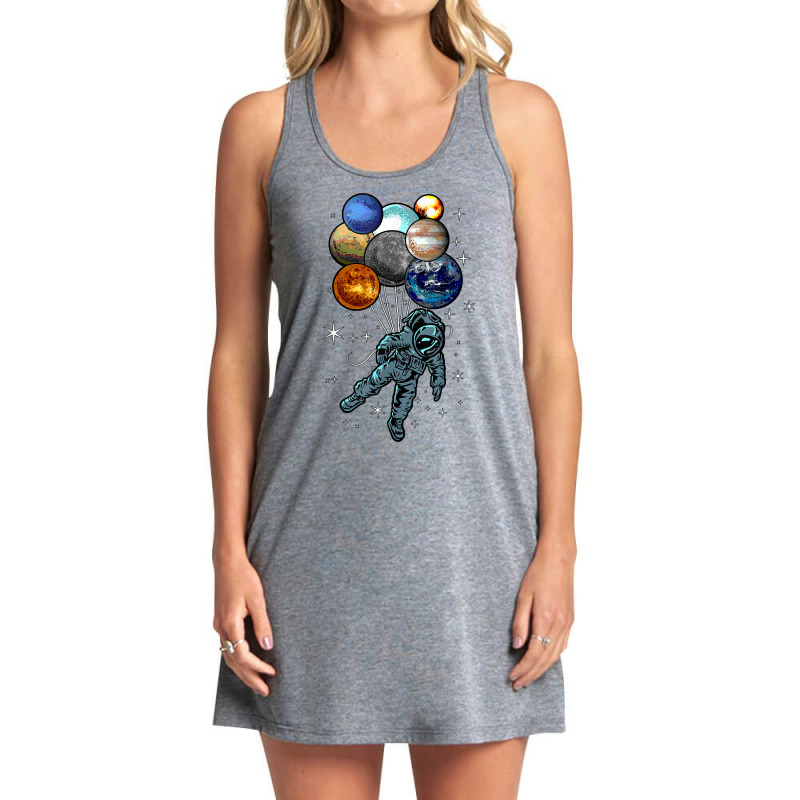 Astronaut Space Balloons Moon Mars Planets  Astron Tank Dress by jendhe | Artistshot