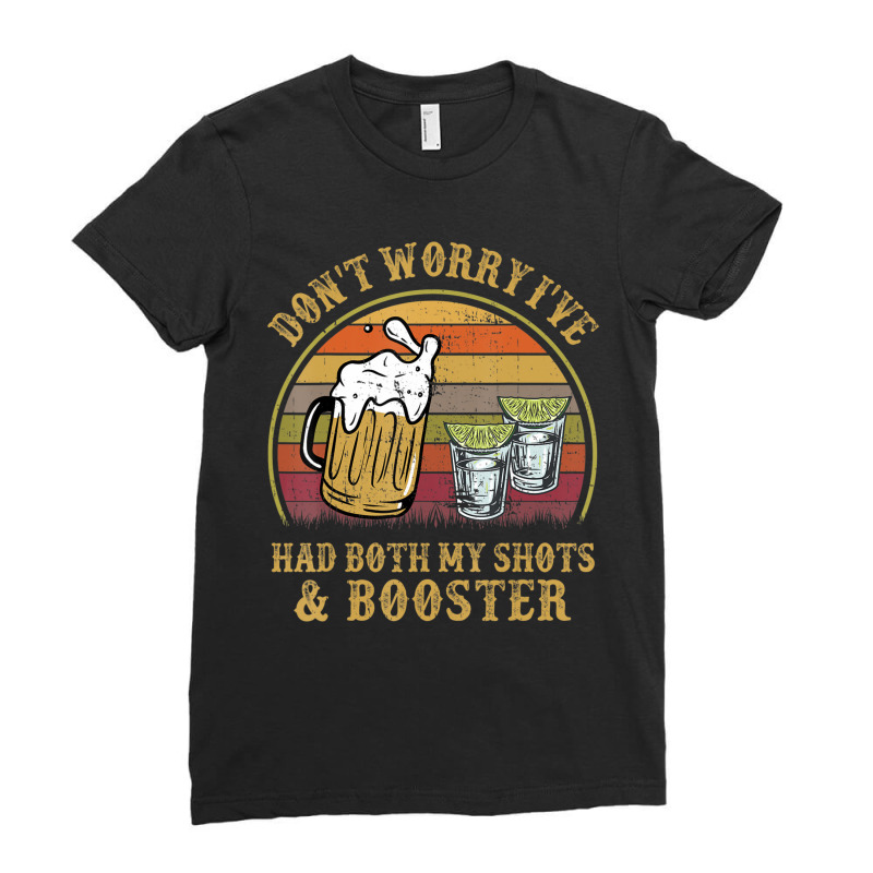 Tequila-shirt Dont Worry Had Shots & Booster Men W Ladies Fitted T-Shirt by spannmargarettrgy | Artistshot