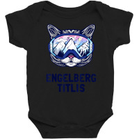 Engelberg-titlis Alpine Mountain Panorama Ski Gogg Baby Bodysuit | Artistshot