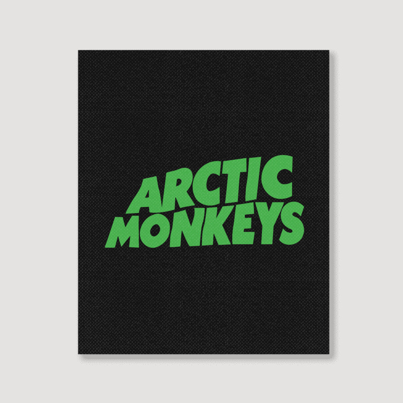 Arktic Monkey Green Portrait Canvas Print | Artistshot