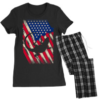 Funny America Bearded Dragon American Flag Happy 4 Women's Pajamas Set | Artistshot