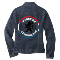 Kingsday T Shirt Amsterdam Koningsdag Kings Day Ne Ladies Denim Jacket | Artistshot