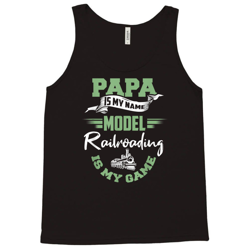 Mens Model Train Dad Shirt Father Model Railroadin Tank Top | Artistshot