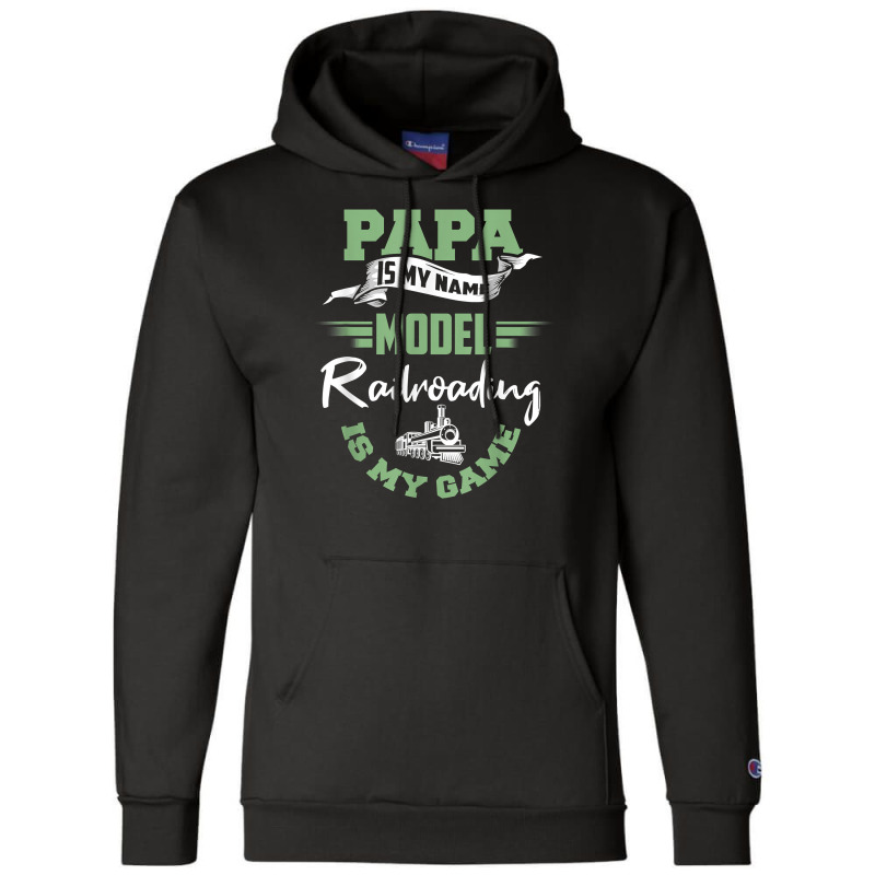 Mens Model Train Dad Shirt Father Model Railroadin Champion Hoodie | Artistshot