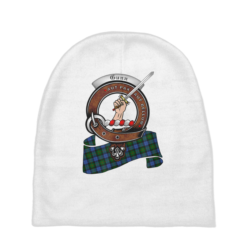 Gunn Scottish Clan Badge & Tartan T Shirt Baby Beanies by heffopance | Artistshot