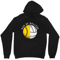 Dad Of Ballers Father Son Volleyball Softball Play Unisex Hoodie | Artistshot