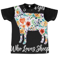 Just A Girl Who Loves Sheep Cute Funny Design For  Graphic T-shirt | Artistshot