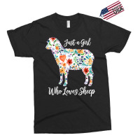 Just A Girl Who Loves Sheep Cute Funny Design For  Exclusive T-shirt | Artistshot