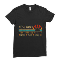 Nosework Dog Sport Training Nose Work Scent Work F Ladies Fitted T-shirt | Artistshot