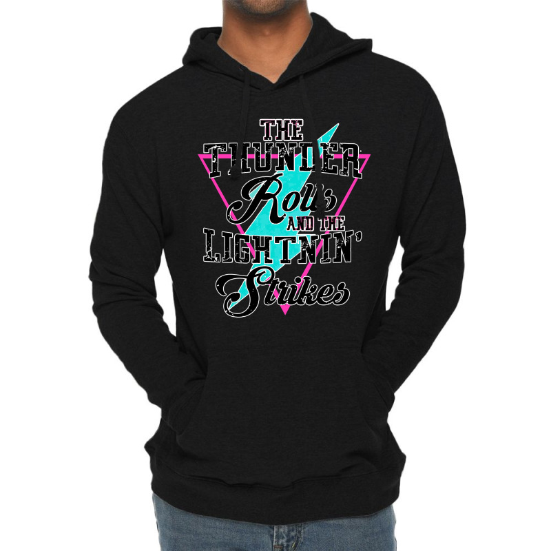 Thunder Rolls Country Music Lightweight Hoodie by home12 | Artistshot