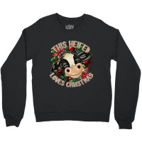 Cute Cow Heifer Christmas Mooey Christmas Crewneck Sweatshirt | Artistshot