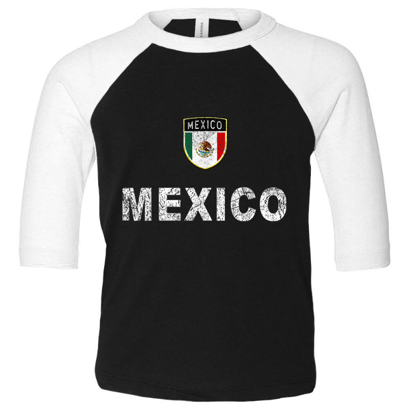 Custom Mexico Soccer Fans Jersey Mexican Flag Football Lo Toddler 3/4