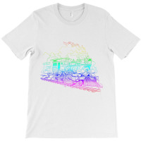 Railroad Model Train Steam Train Glow Model Railro T-shirt | Artistshot