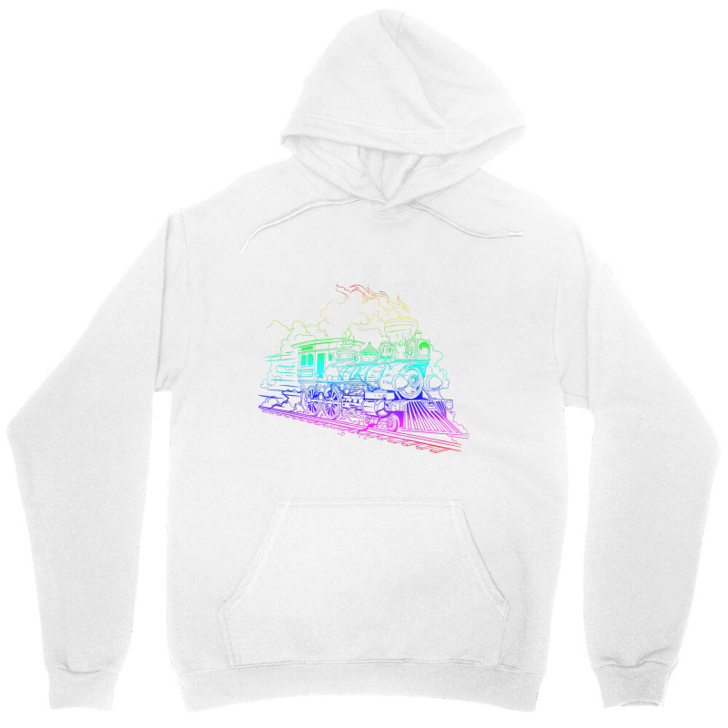 Railroad Model Train Steam Train Glow Model Railro Unisex Hoodie | Artistshot