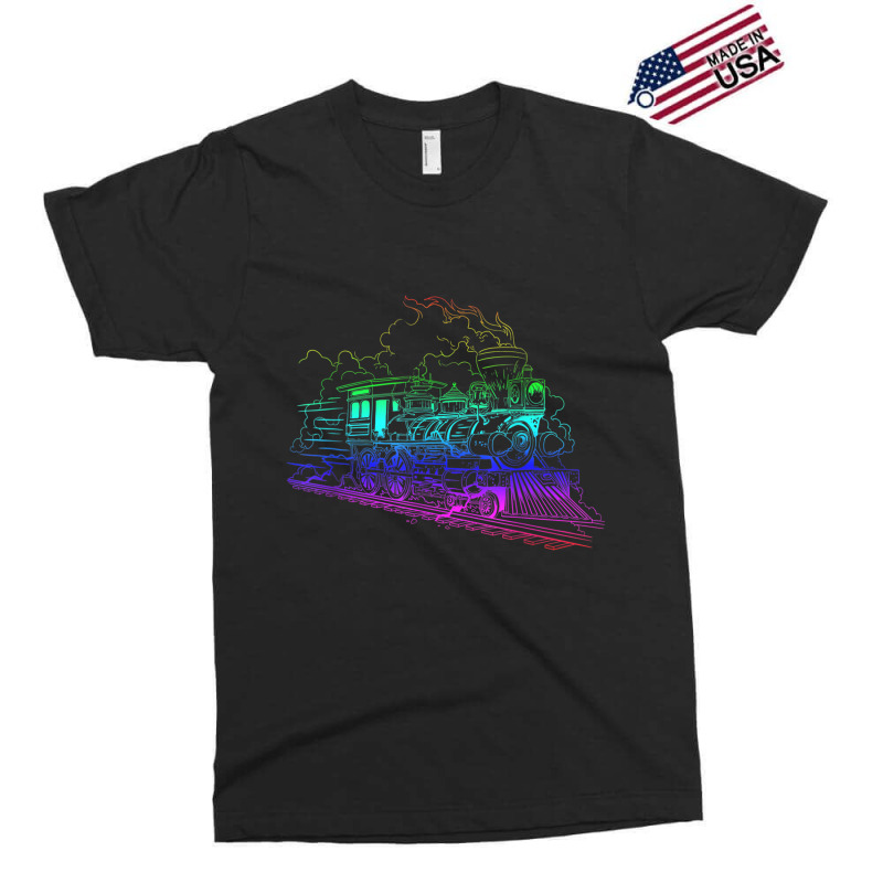 Railroad Model Train Steam Train Glow Model Railro Exclusive T-shirt | Artistshot