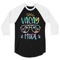 Vacay Mode Cute Vacation Summer Cruise Getaway Hol 3/4 Sleeve Shirt | Artistshot