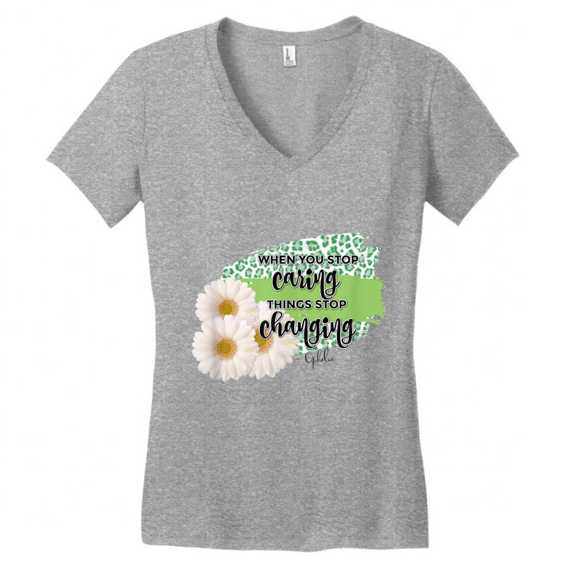 Shoelover99 Merch When Caring Ophelia Nichols T Sh Women's V-Neck T-Shirt by wafaha | Artistshot