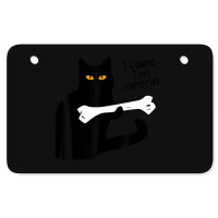 Ca Pun Joke I Found This Humerus Cat Lover Women M Atv License Plate | Artistshot