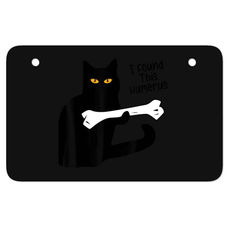 Ca Pun Joke I Found This Humerus Cat Lover Women M Atv License Plate | Artistshot