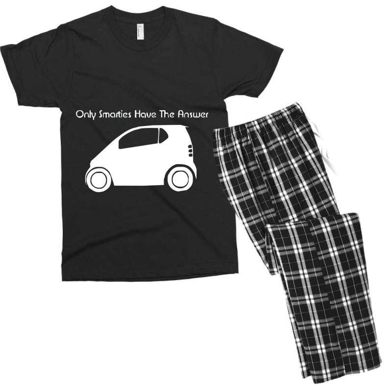 Only Smarties Have The Answer' Funny Men's T-shirt Pajama Set | Artistshot