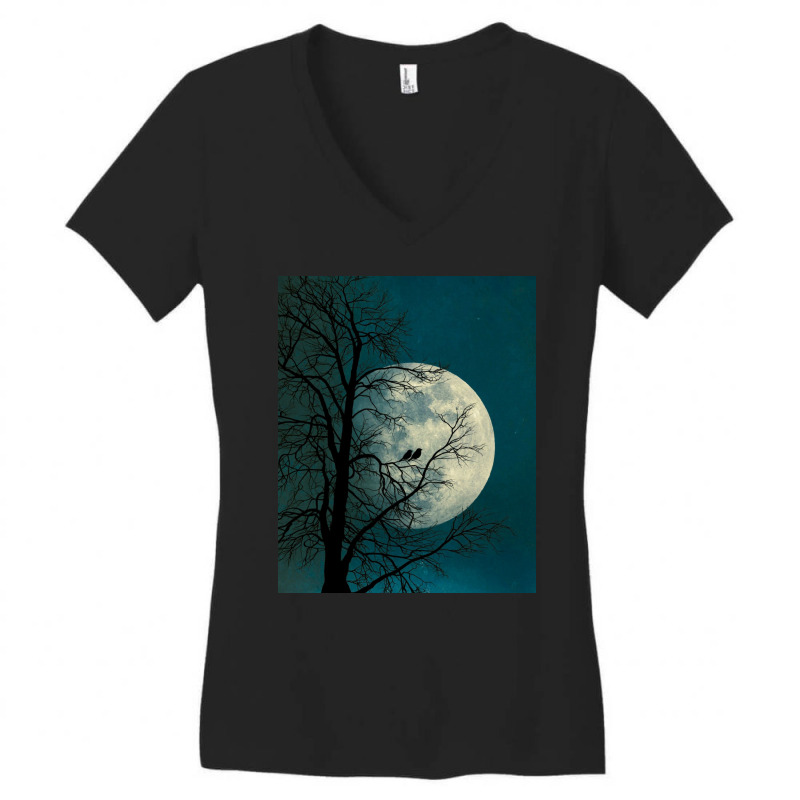 Moon Women's V-neck T-shirt | Artistshot