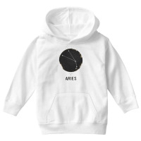 Minimal Aries Zodiac Sign Youth Hoodie | Artistshot