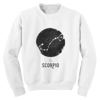 Minimal Scorpio Zodiac Sign Youth Sweatshirt | Artistshot