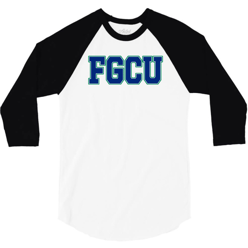 Fgcu Wordmark 3/4 Sleeve Shirt by Dawn L Carson | Artistshot