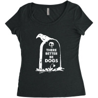 Saying Headstone Dog Lover Women's Triblend Scoop T-shirt | Artistshot