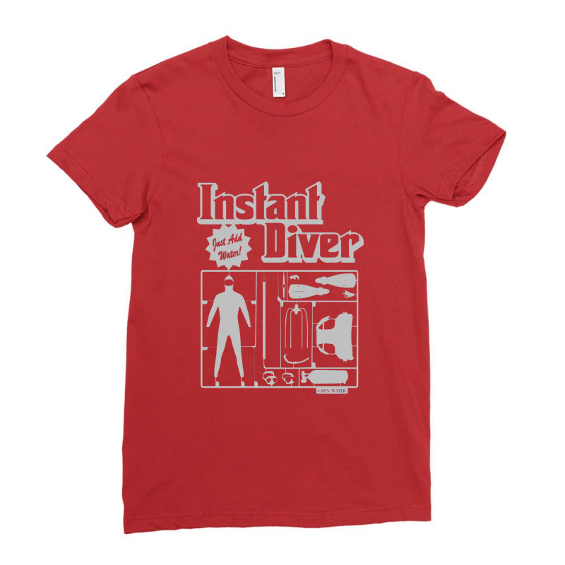 Ow Instant Diver Ladies Fitted T-Shirt by porkudus | Artistshot