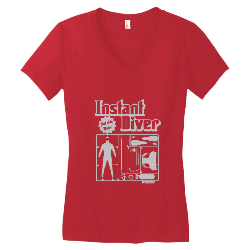 Ow Instant Diver Women's V-Neck T-Shirt by porkudus | Artistshot