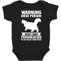 Warning This Person Talks About Persian Cat Baby Bodysuit | Artistshot