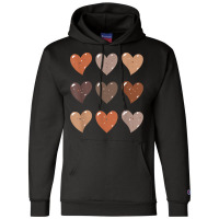 Melanin Skin Tone Hearts, Be Kind, Black History M Champion Hoodie | Artistshot