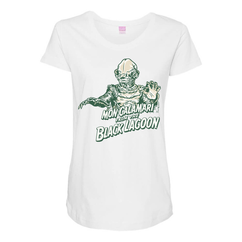 Mon Calamari From The Black Lagoon Maternity Scoop Neck T-shirt by Mash-Art | Artistshot