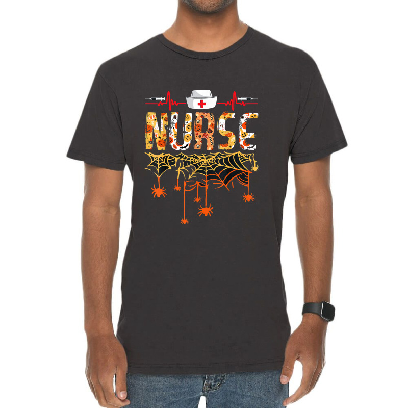 Nurse Halloween Costume Stethoscope Heartbeat Pump Vintage T-shirt | Artistshot