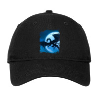 Dragon Flying Moon Adjustable Cap | Artistshot