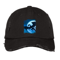 Dragon Flying Moon Vintage Cap | Artistshot