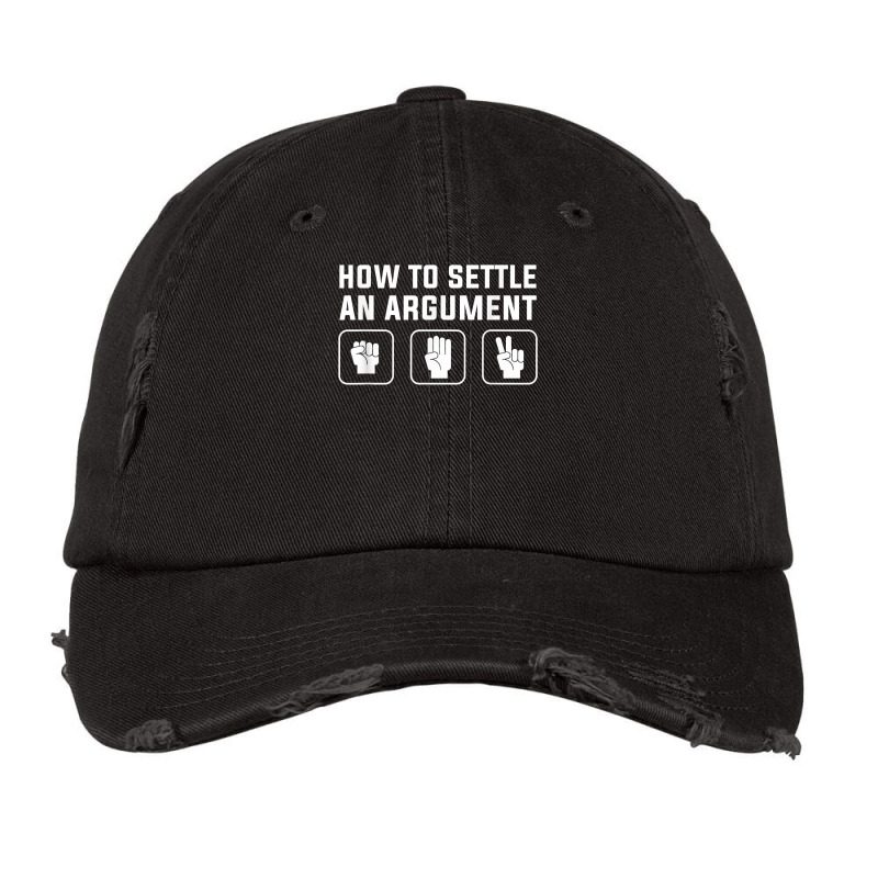 How To Settle An Argument T Shirt Vintage Cap by boxleyit | Artistshot