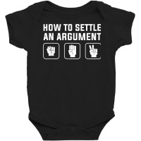 How To Settle An Argument T Shirt Baby Bodysuit | Artistshot