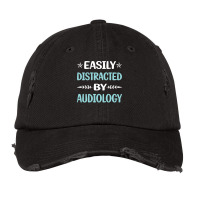 Funny Easily Distracted By Audiology Audiologist C Vintage Cap | Artistshot