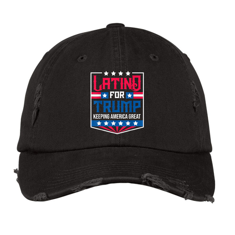 Latino For Trump Keeping America Great   Vote Maga Vintage Cap by mheny | Artistshot