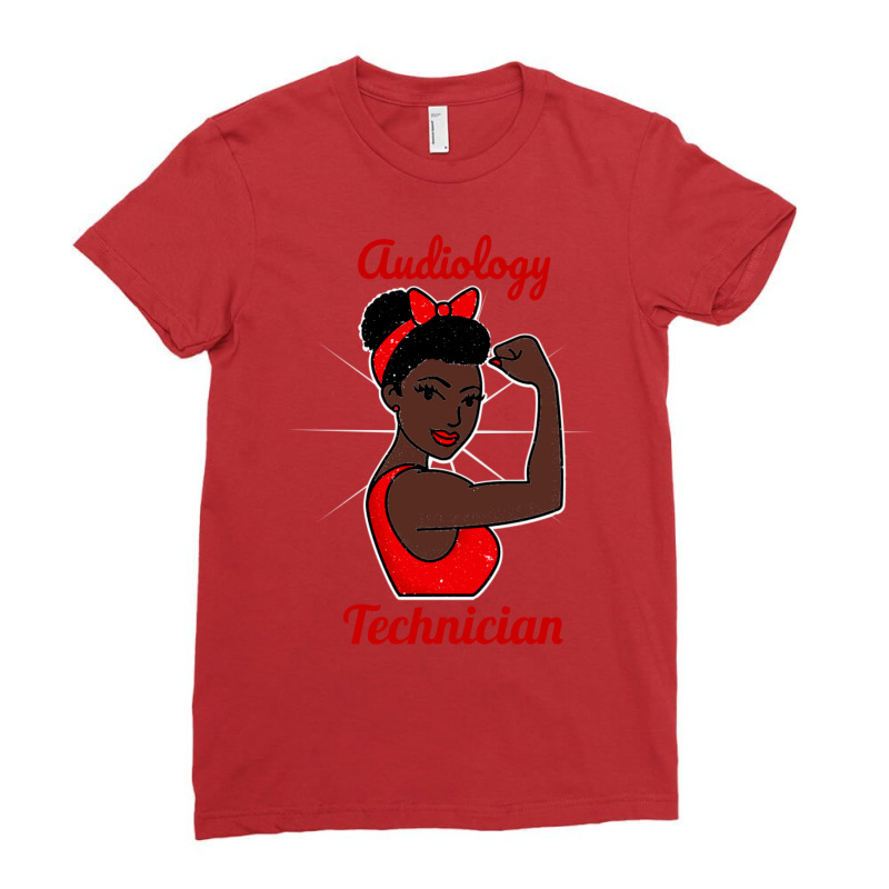 Audiology Tech Black Woman Strong Retro Vintage Po Ladies Fitted T-Shirt by eunjafallerw | Artistshot