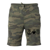 Peace Love Hear Boy Fleece Short | Artistshot